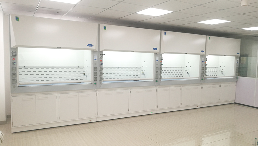 浙江大學實驗室樣板間層流幕通風柜應用